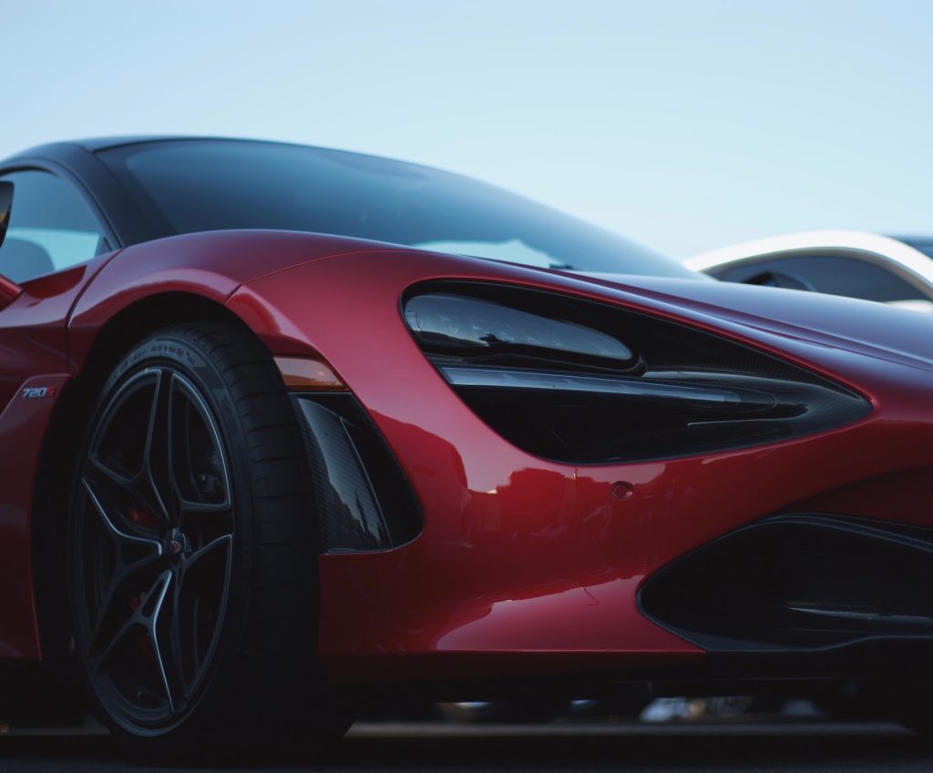 Supercar turn off red McLaren 720s